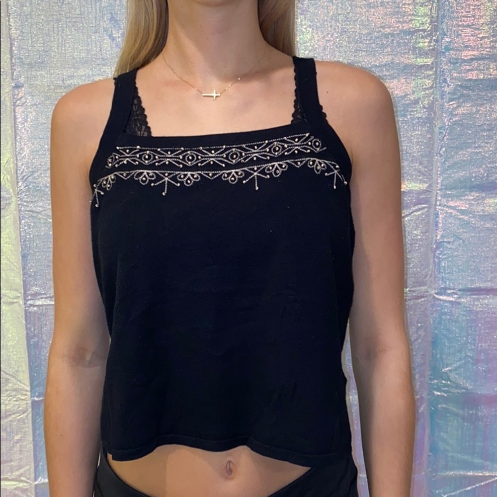 handmade beaded tank